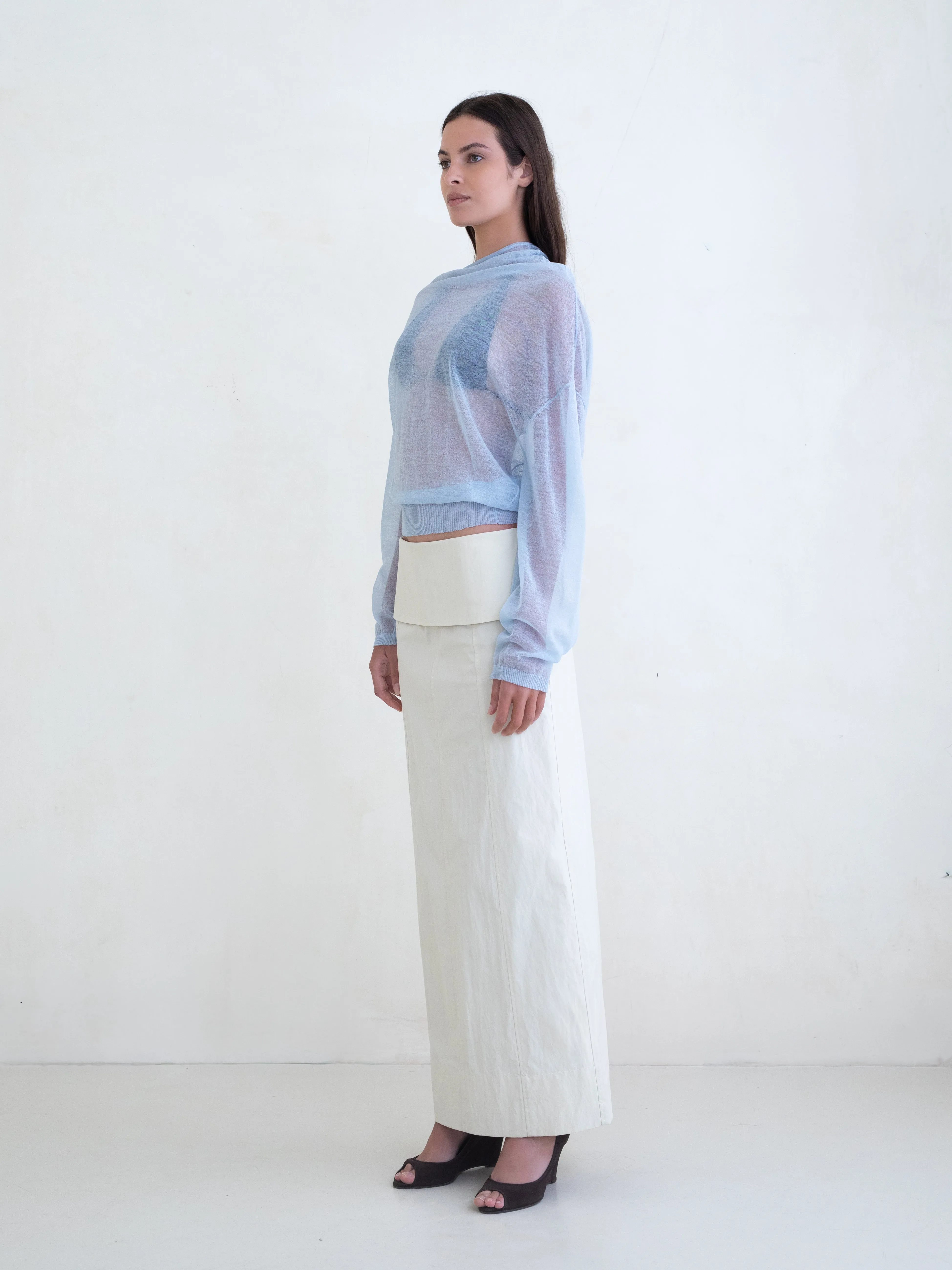 Reve Sweater - Powder Blue sold by BELLE the label product image thumbnail 4