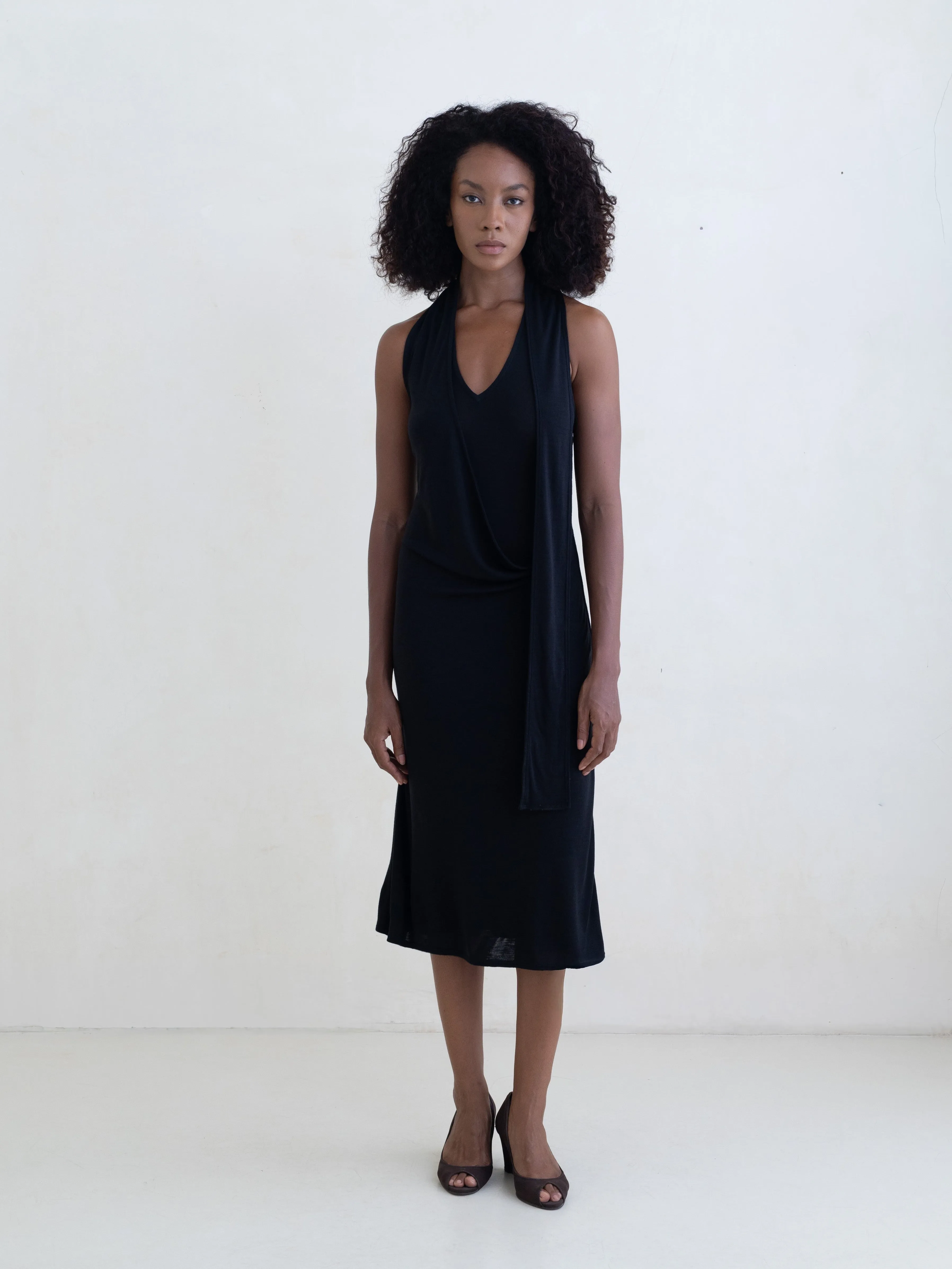Duo Dress - Black sold by BELLE the label