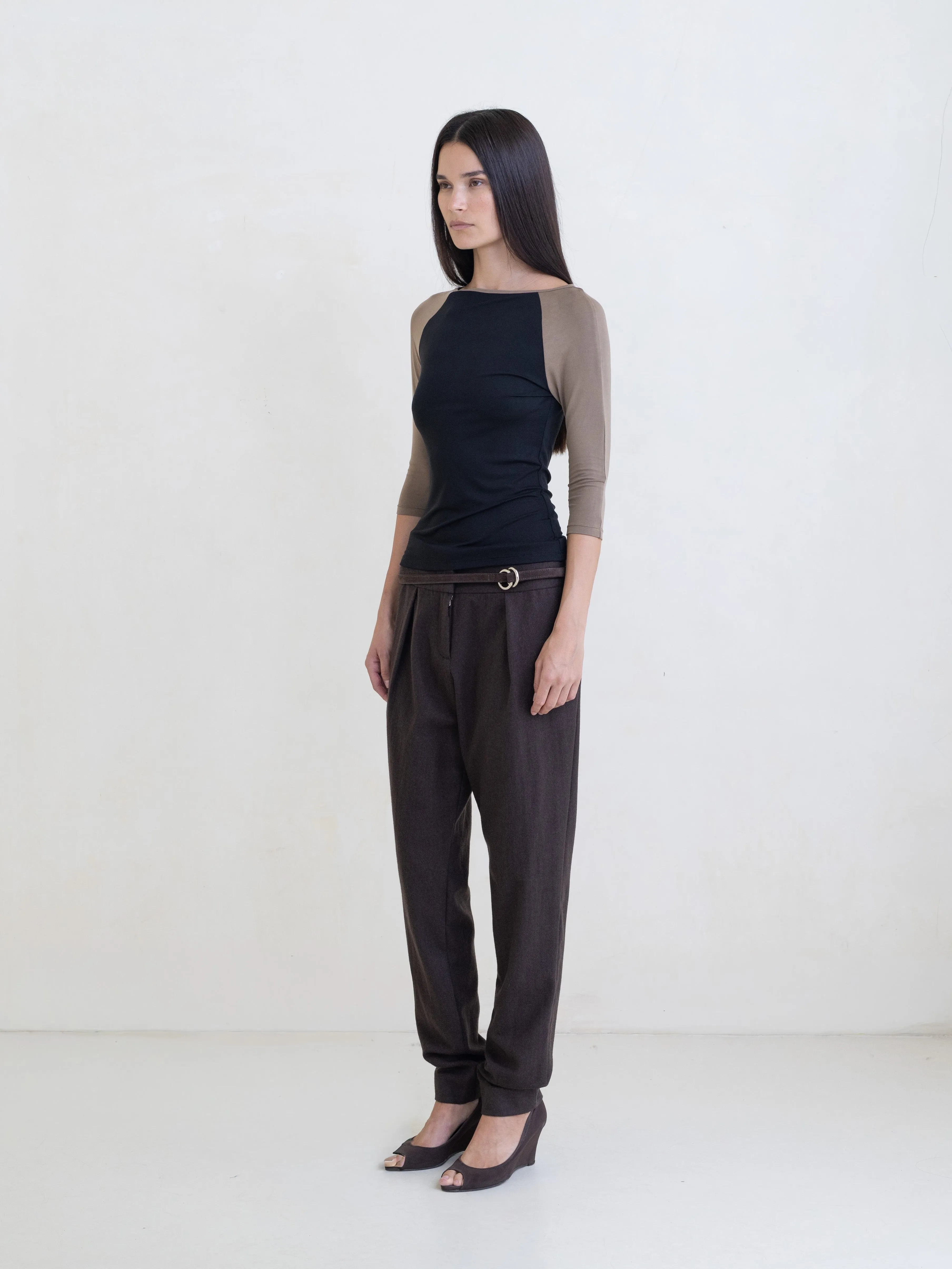Raglan Top - Black sold by BELLE the label product image thumbnail 2