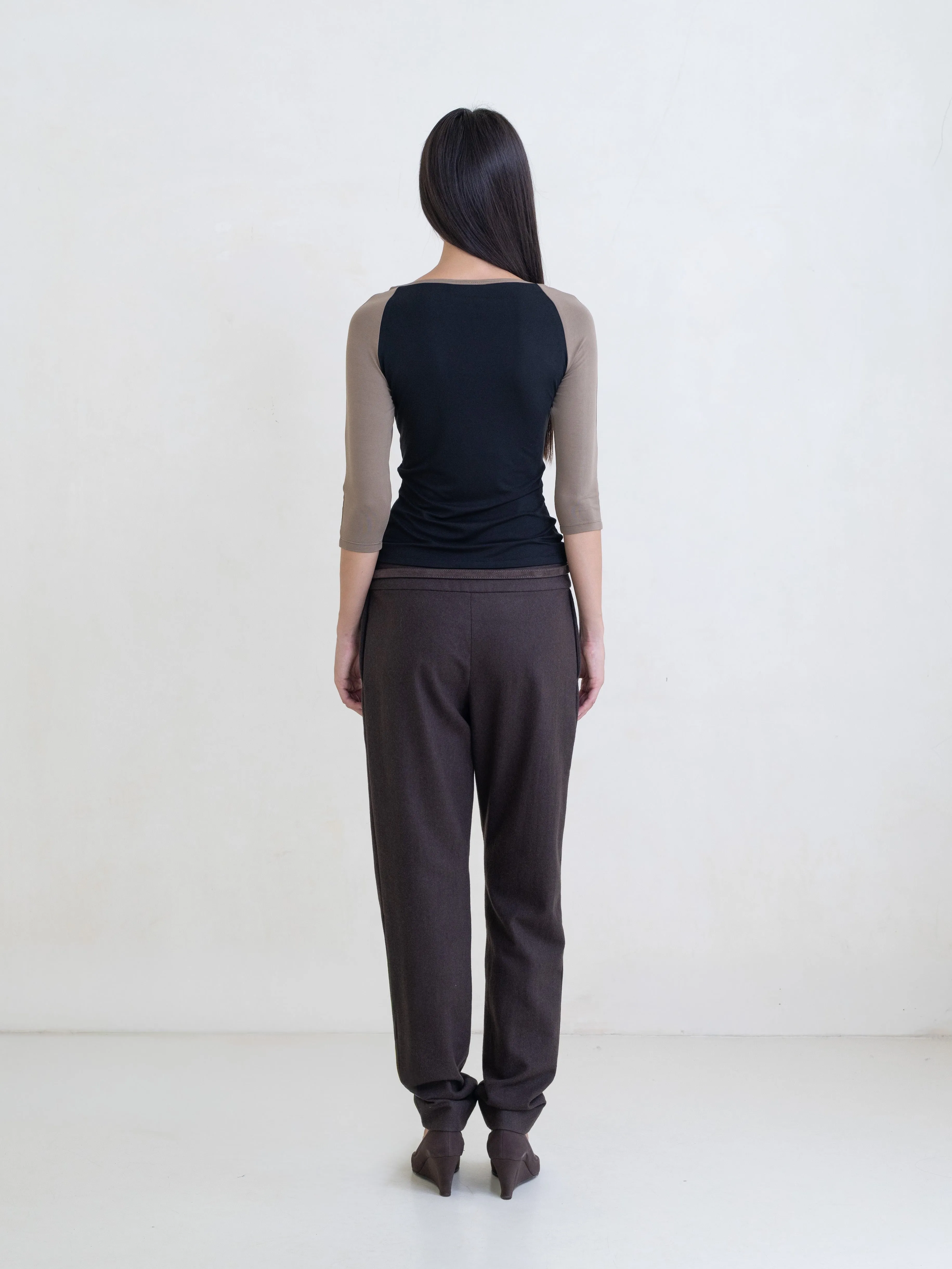 Raglan Top - Black sold by BELLE the label product image thumbnail 3