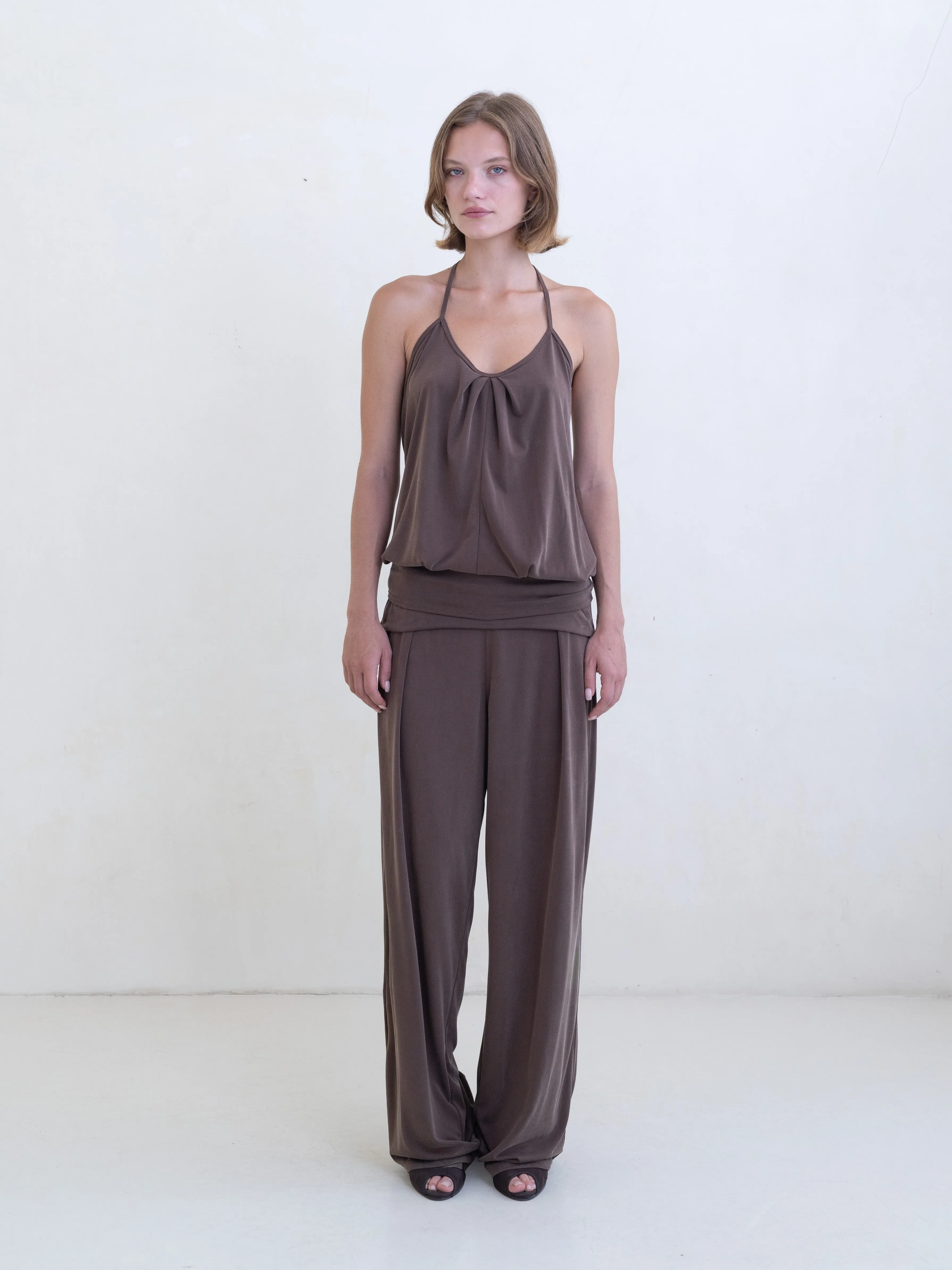 Coin Top - Warm Brown sold by BELLE the label