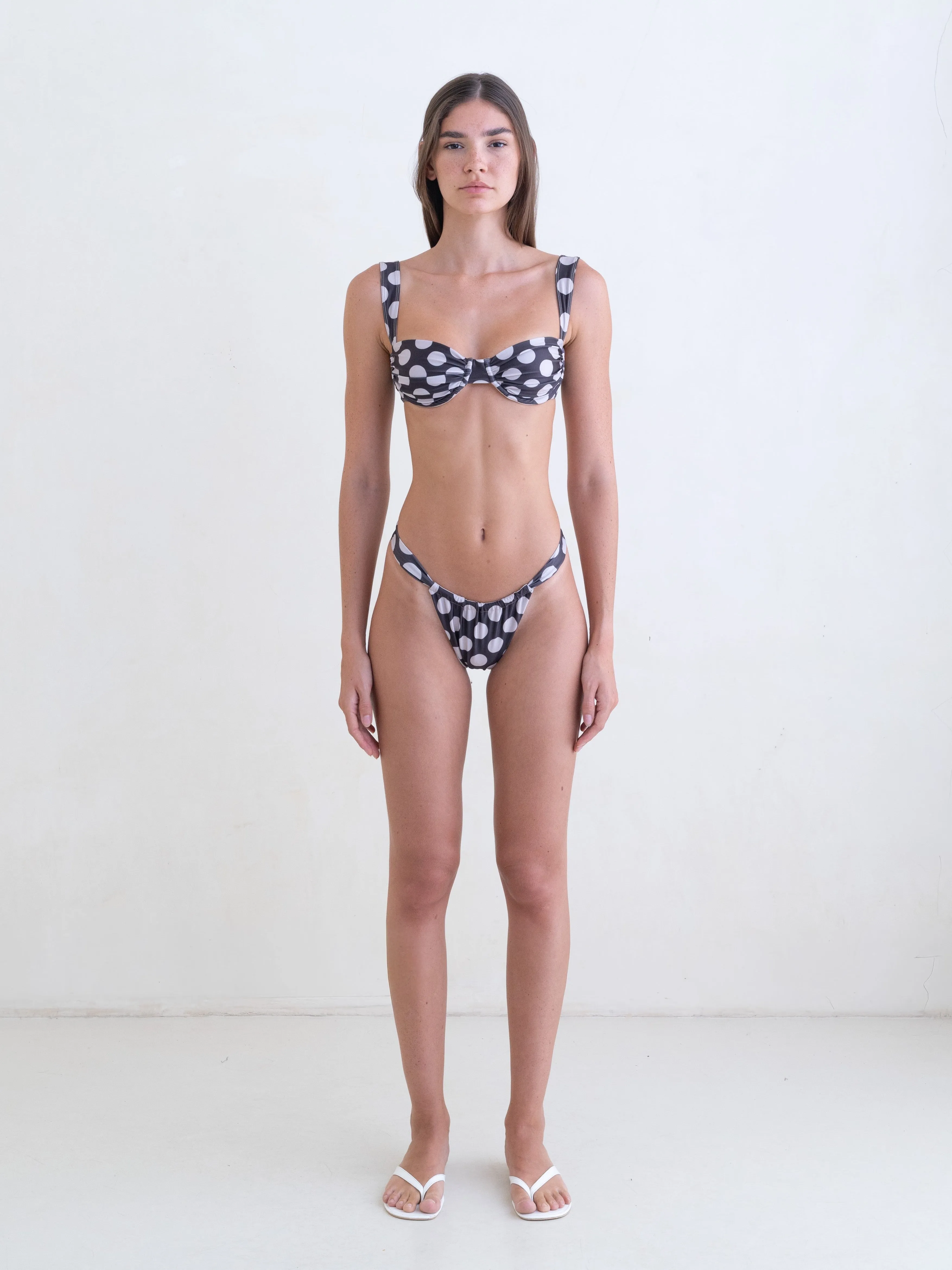 Oracle Top - Brown Polka sold by BELLE the label