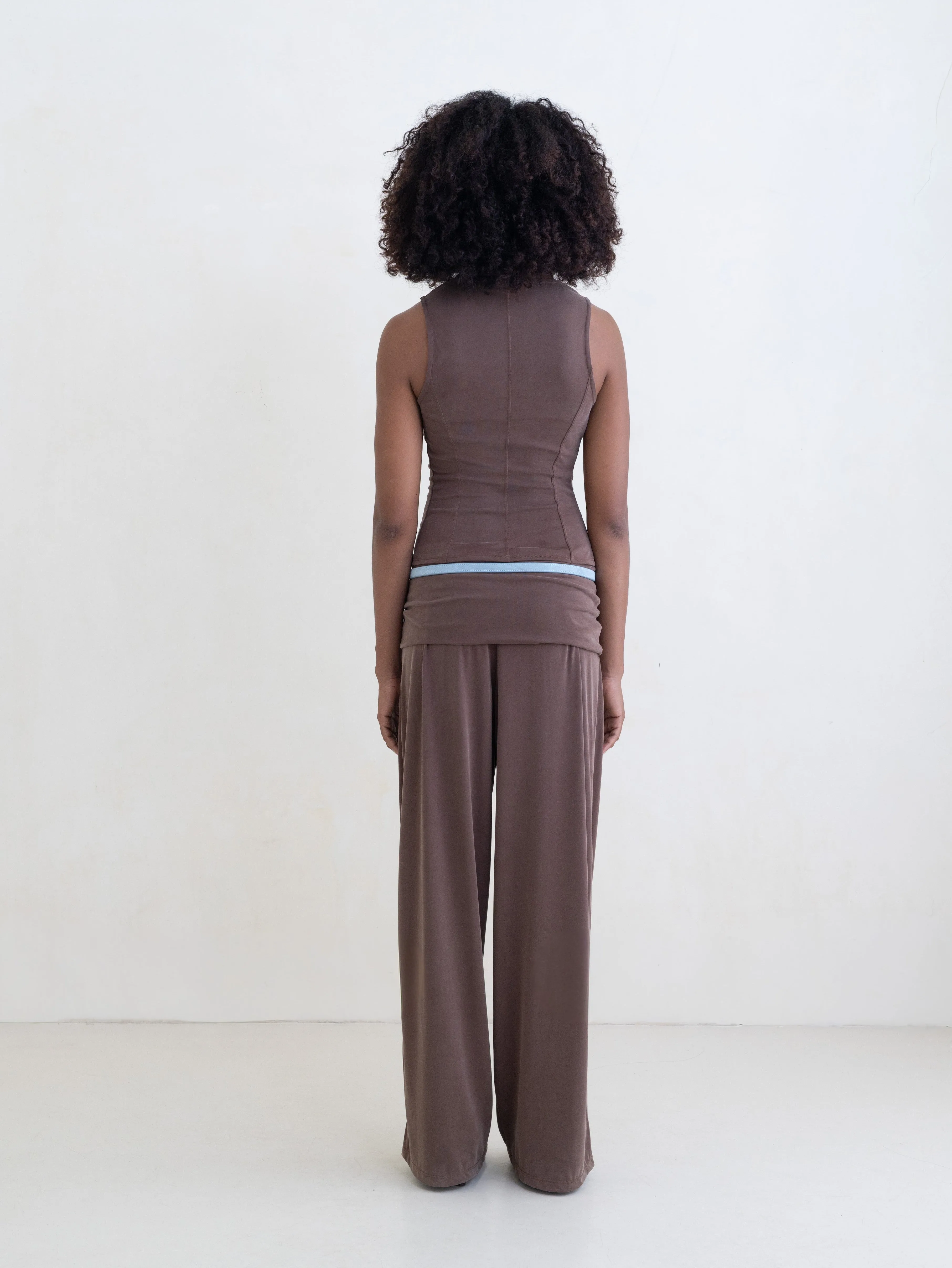 Serene Pant - Warm Brown sold by BELLE the label product image thumbnail 3