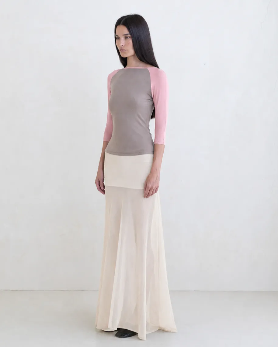 Raglan Top - Blush sold by BELLE the label product image thumbnail 2