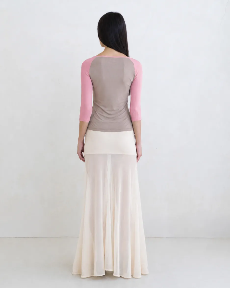 Raglan Top - Blush sold by BELLE the label product image thumbnail 3