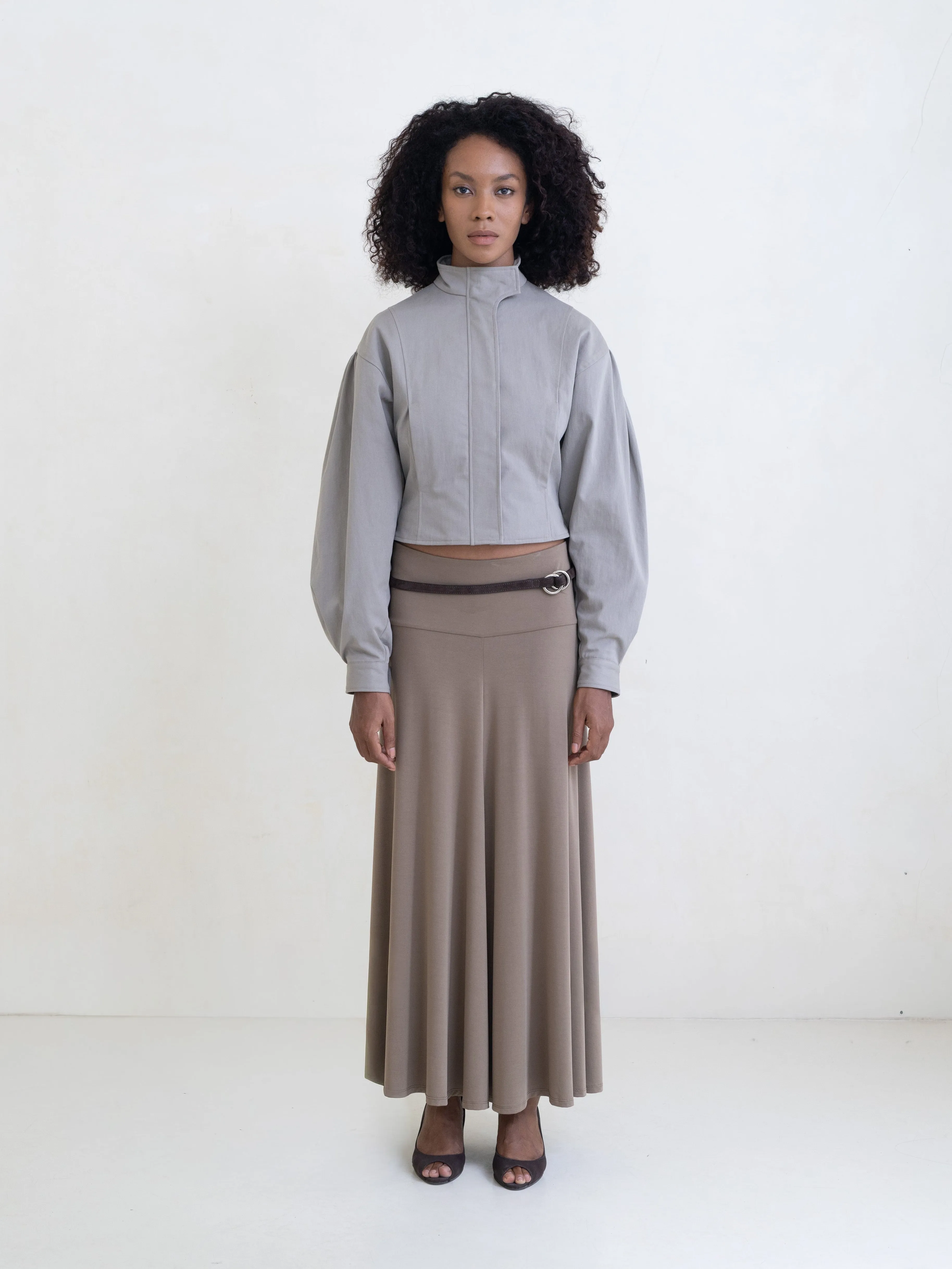 Globo Jacket - Light Grey sold by BELLE the label