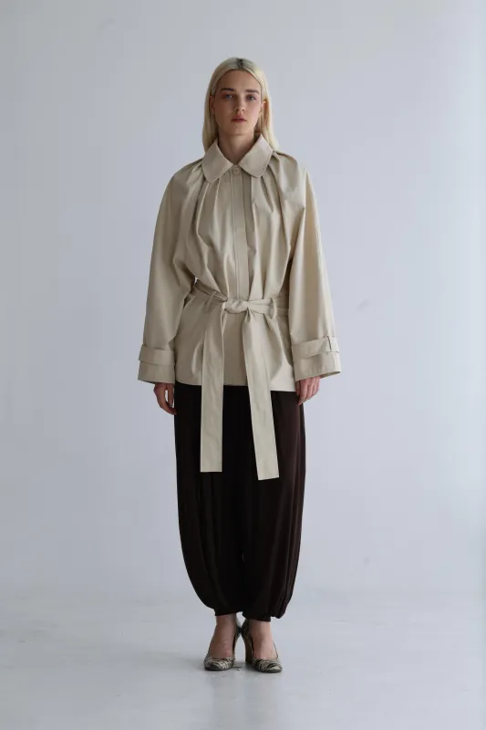 Laurel Trench Mini - Sand made by Belle Anna