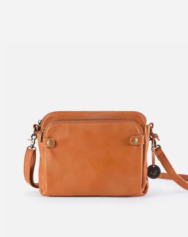 The Bali Three-Layer Leather Crossbody Shoulder & Clutch Bag 2.1L sold by minooy