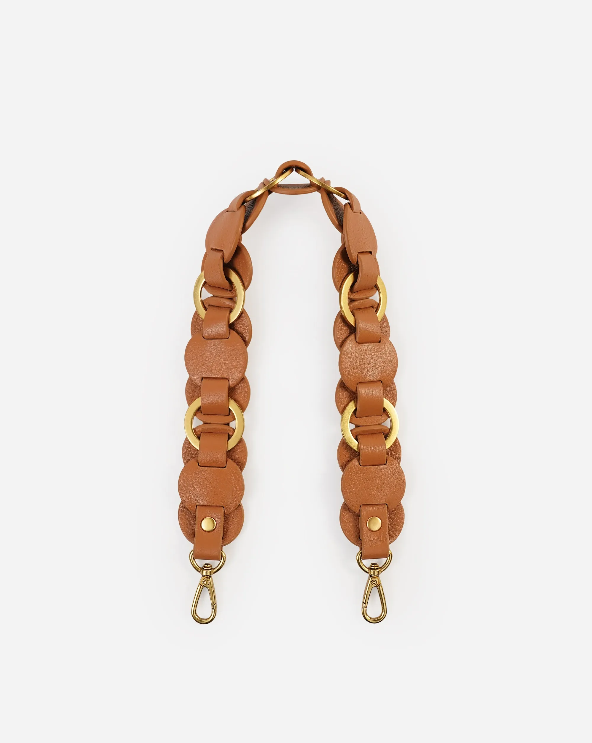 Helen Interlaced Ring Leather Disc Shoulder Strap sold by minooy product image thumbnail 2