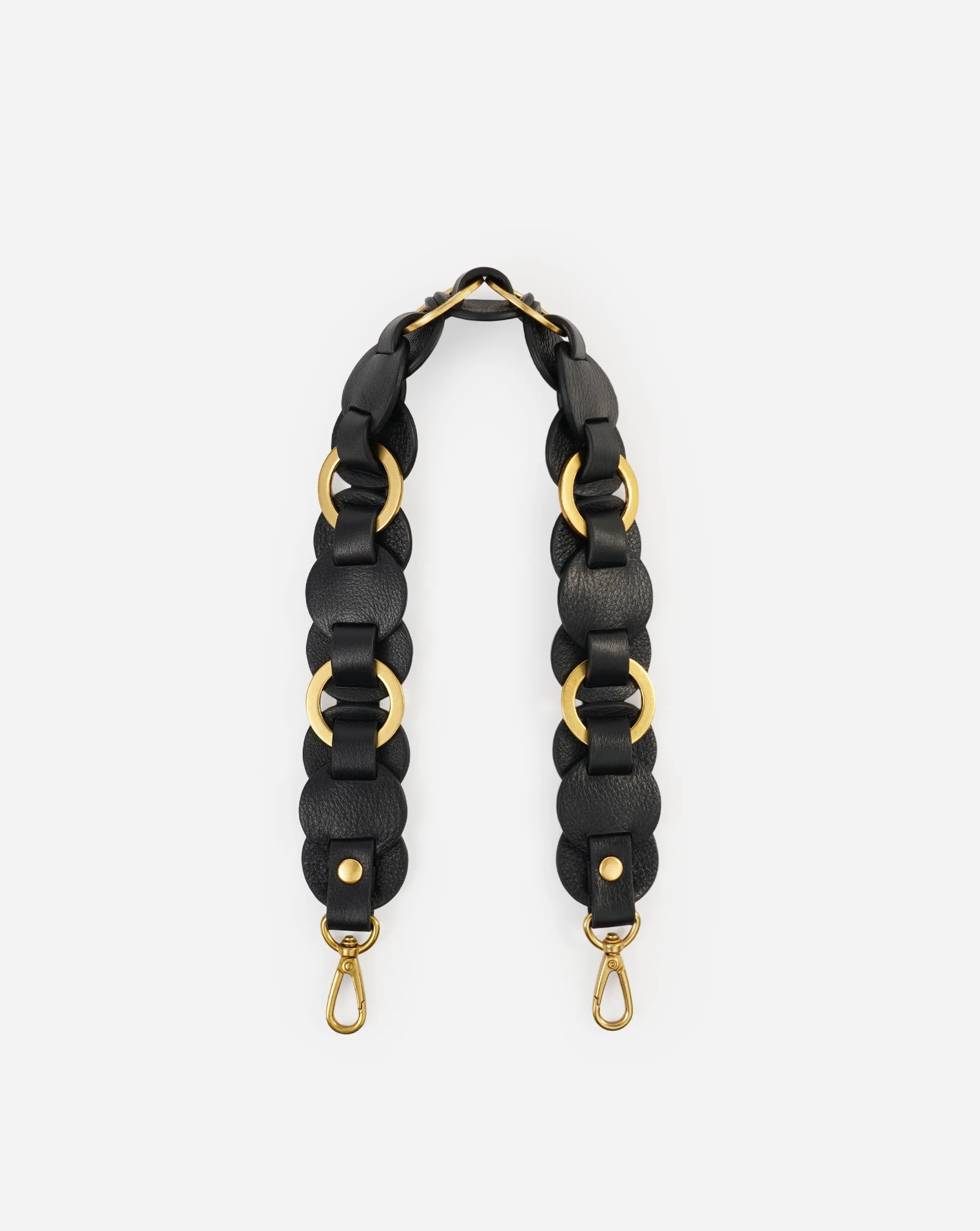 Helen Interlaced Ring Leather Disc Shoulder Strap sold by minooy product image thumbnail 4