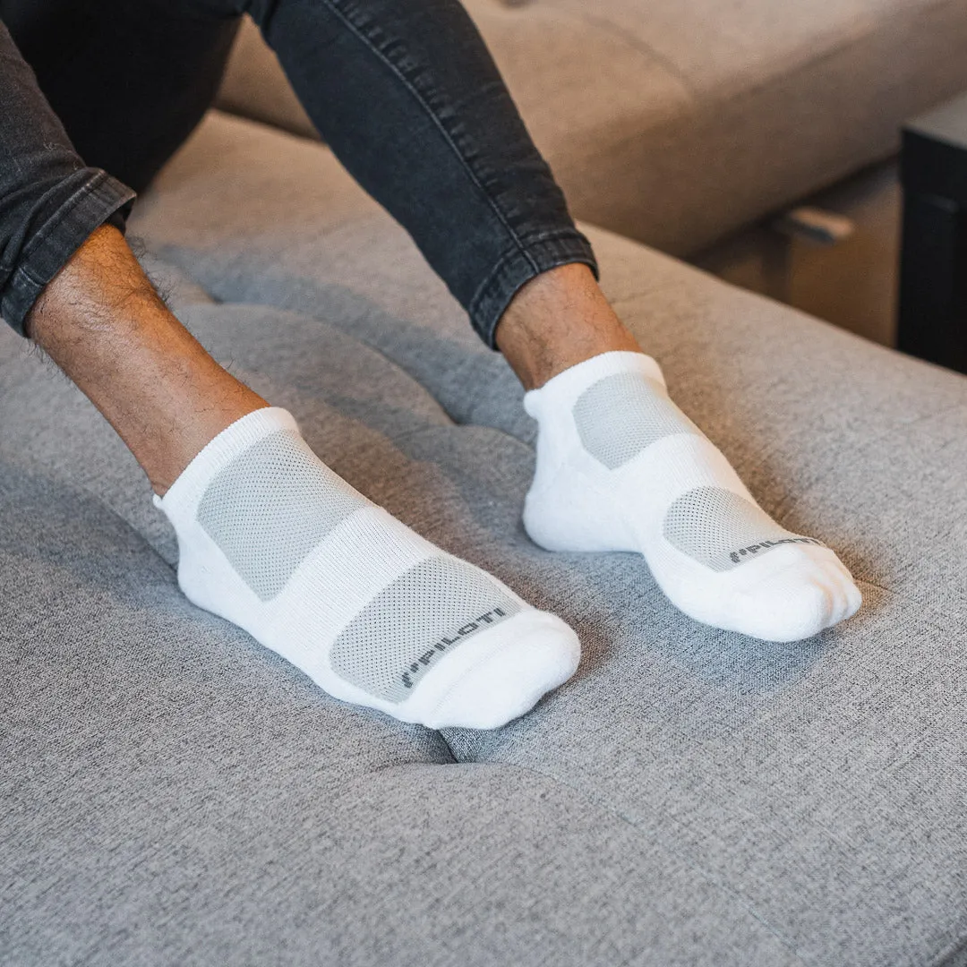 Men's Socks 4 Pack - White sold by Piloti Driving Shoes product image thumbnail 4