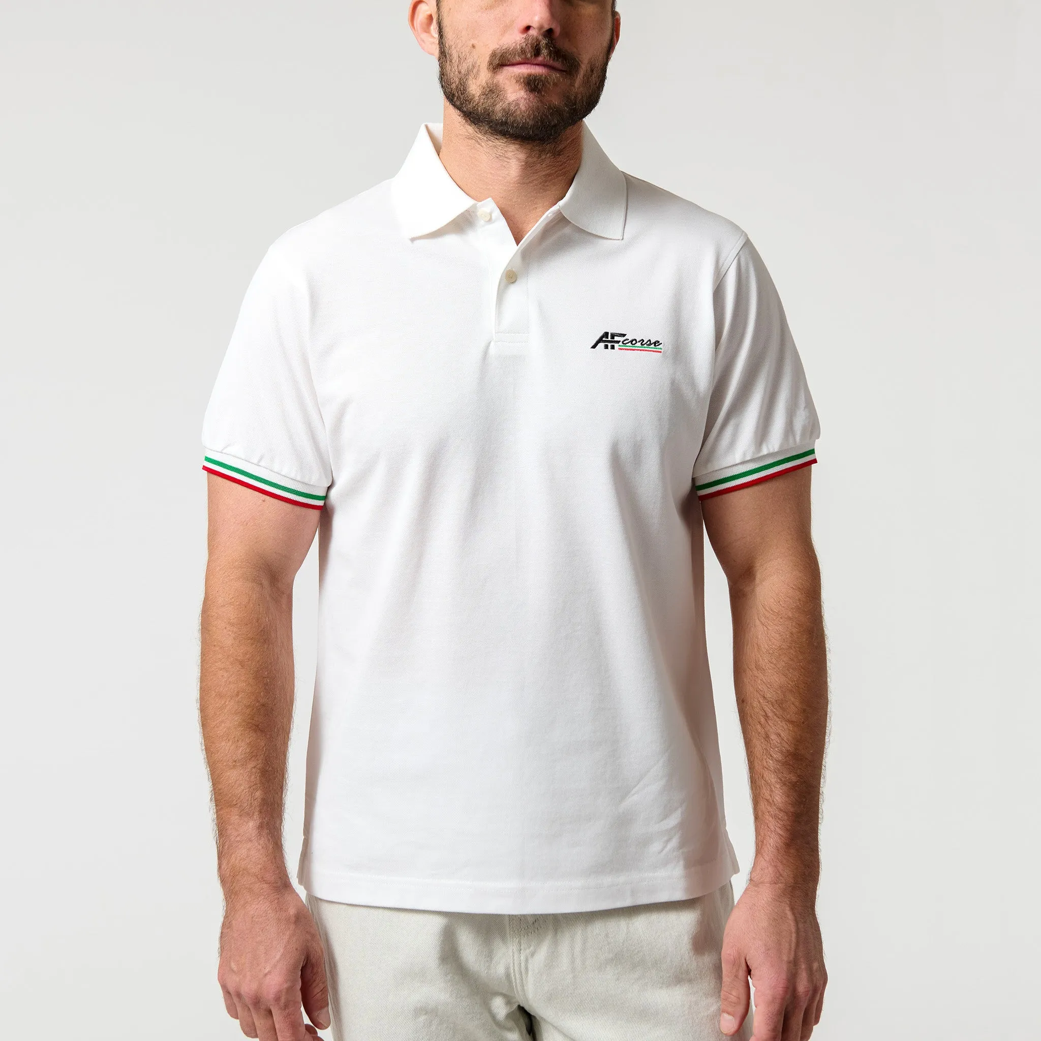 Grand Prix Polo - AF Corse White sold by Piloti Driving Shoes product image thumbnail 2