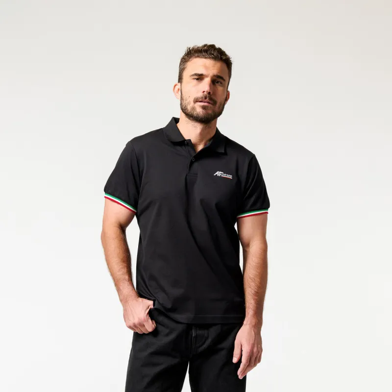 Grand Prix Polo - AF Corse Black sold by Piloti Driving Shoes