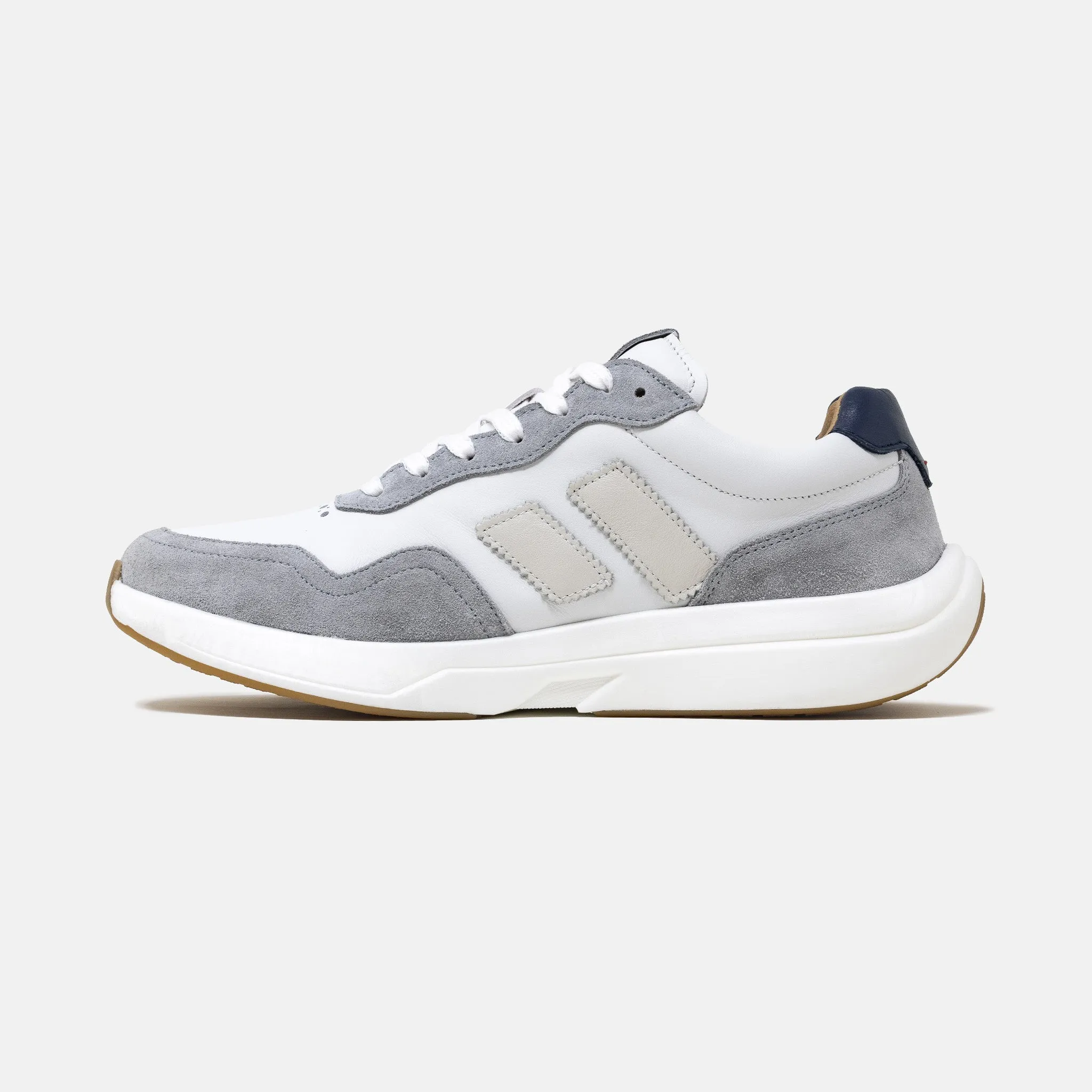 Modena - White/Grey/Navy sold by Piloti Driving Shoes product image thumbnail 4