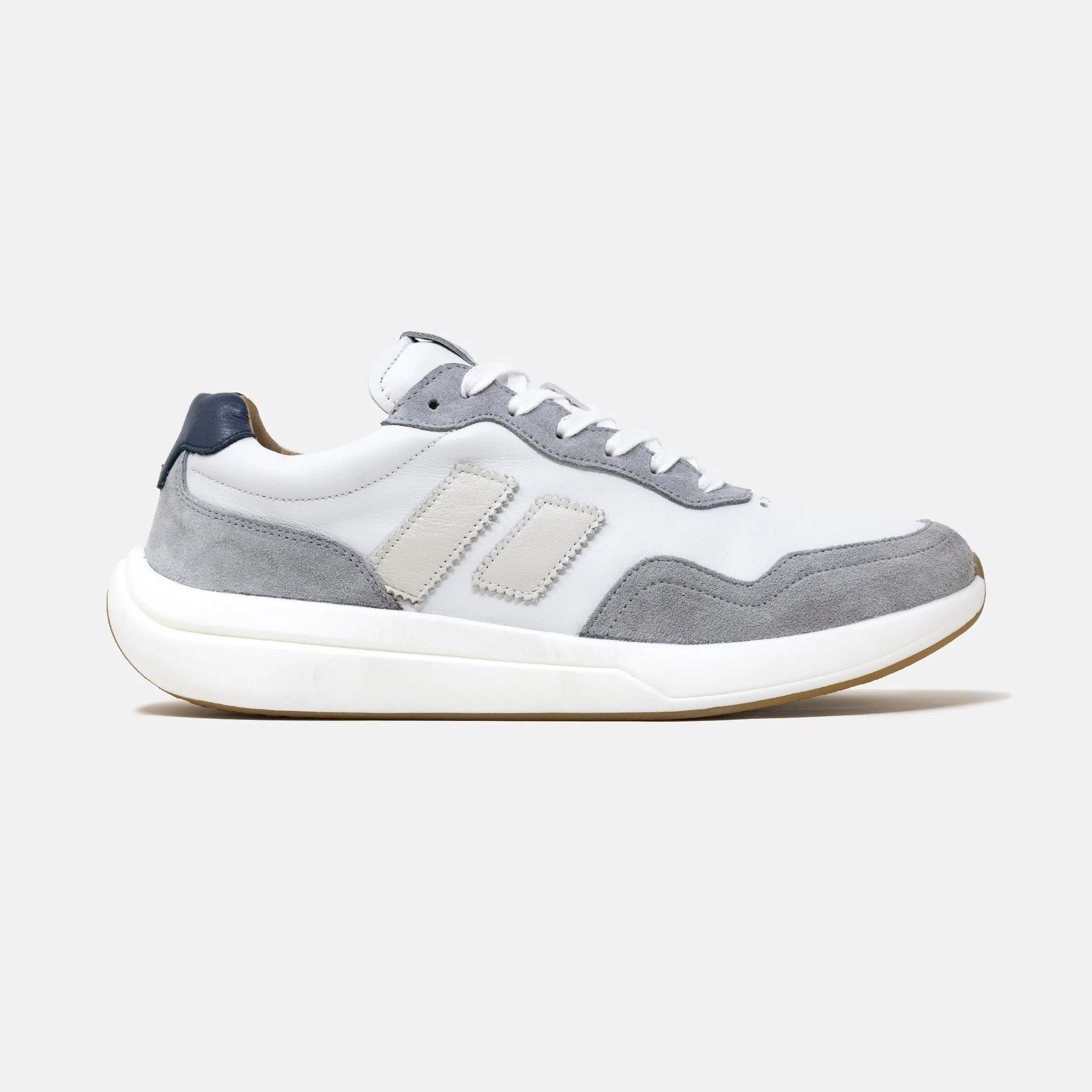 Modena - White/Grey/Navy sold by Piloti Driving Shoes