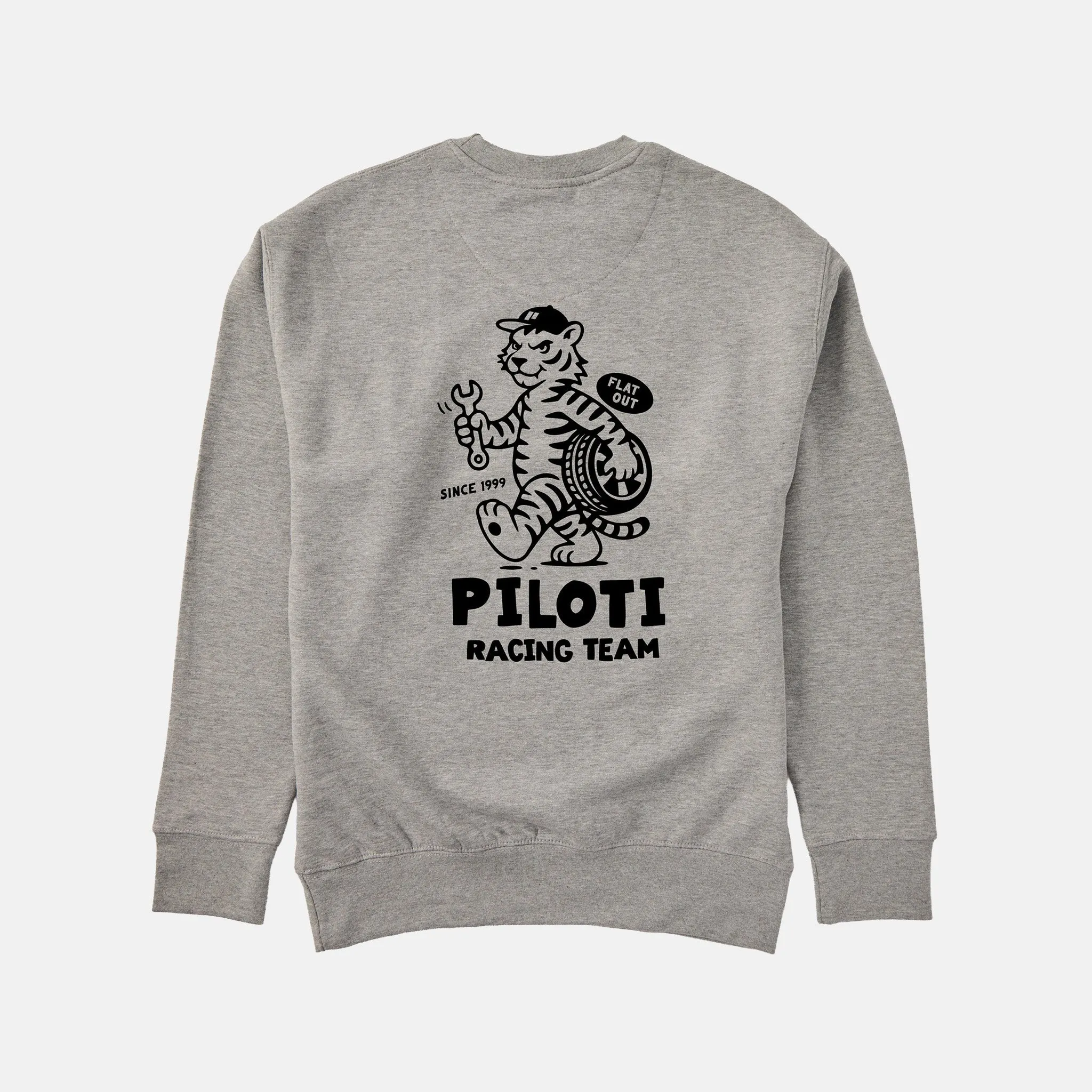 Tiger Crewneck - Carbon Grey sold by Piloti Driving Shoes product image thumbnail 2