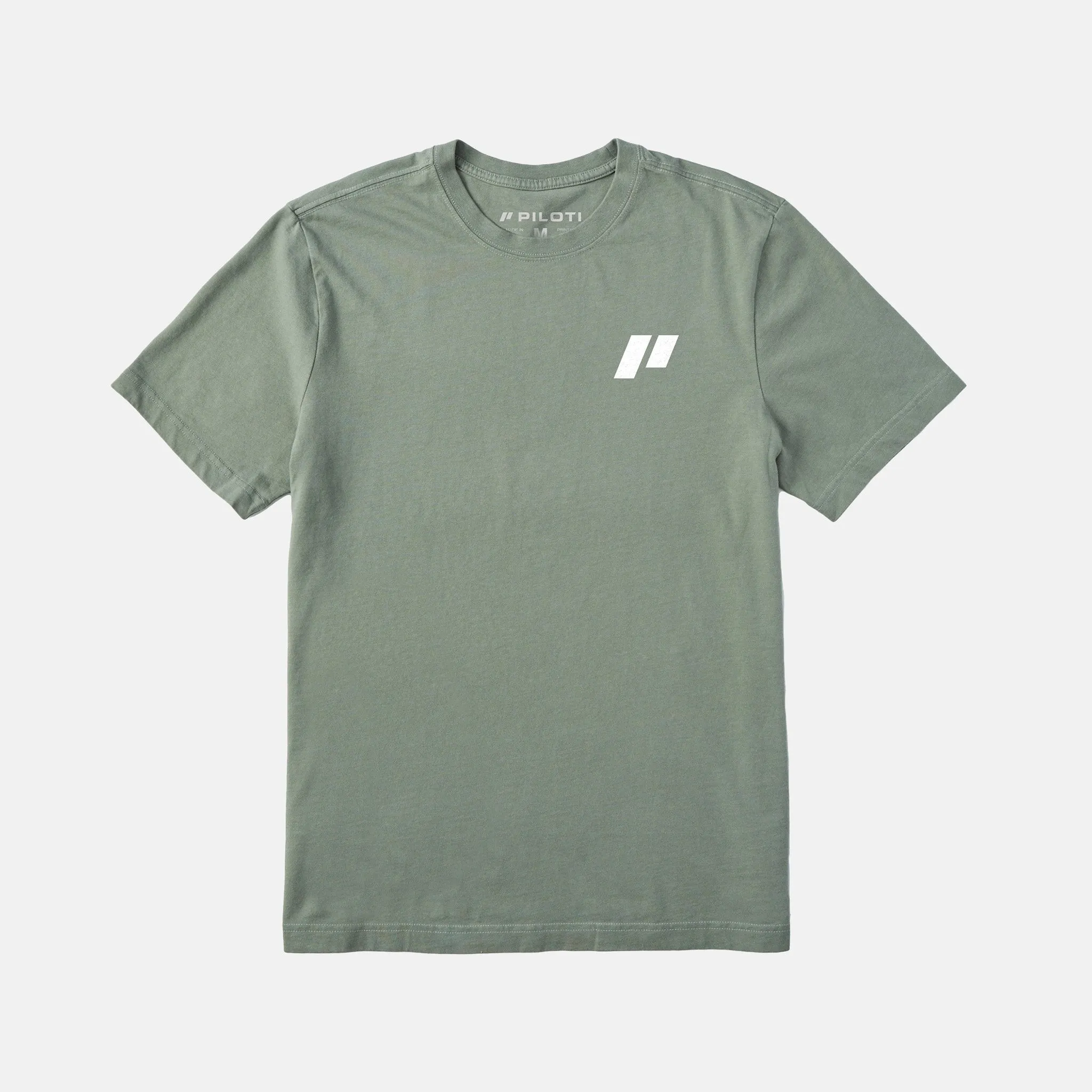 Tiger T-Shirt - Moss Green sold by Piloti Driving Shoes