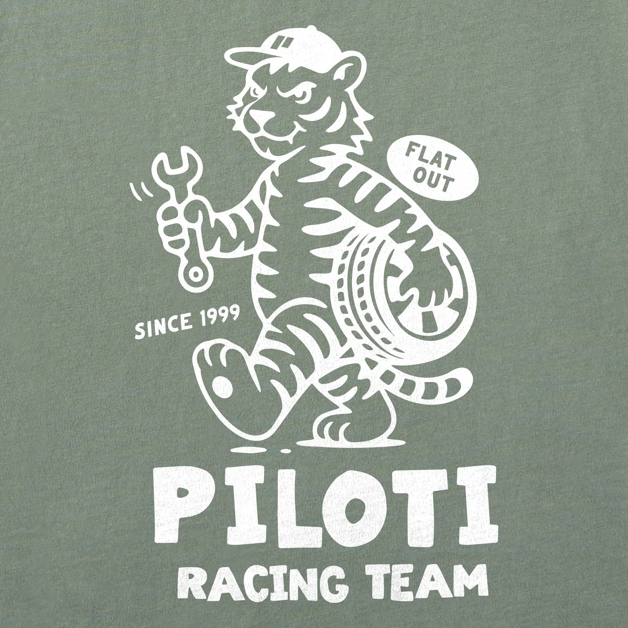 Tiger T-Shirt - Moss Green sold by Piloti Driving Shoes product image thumbnail 5