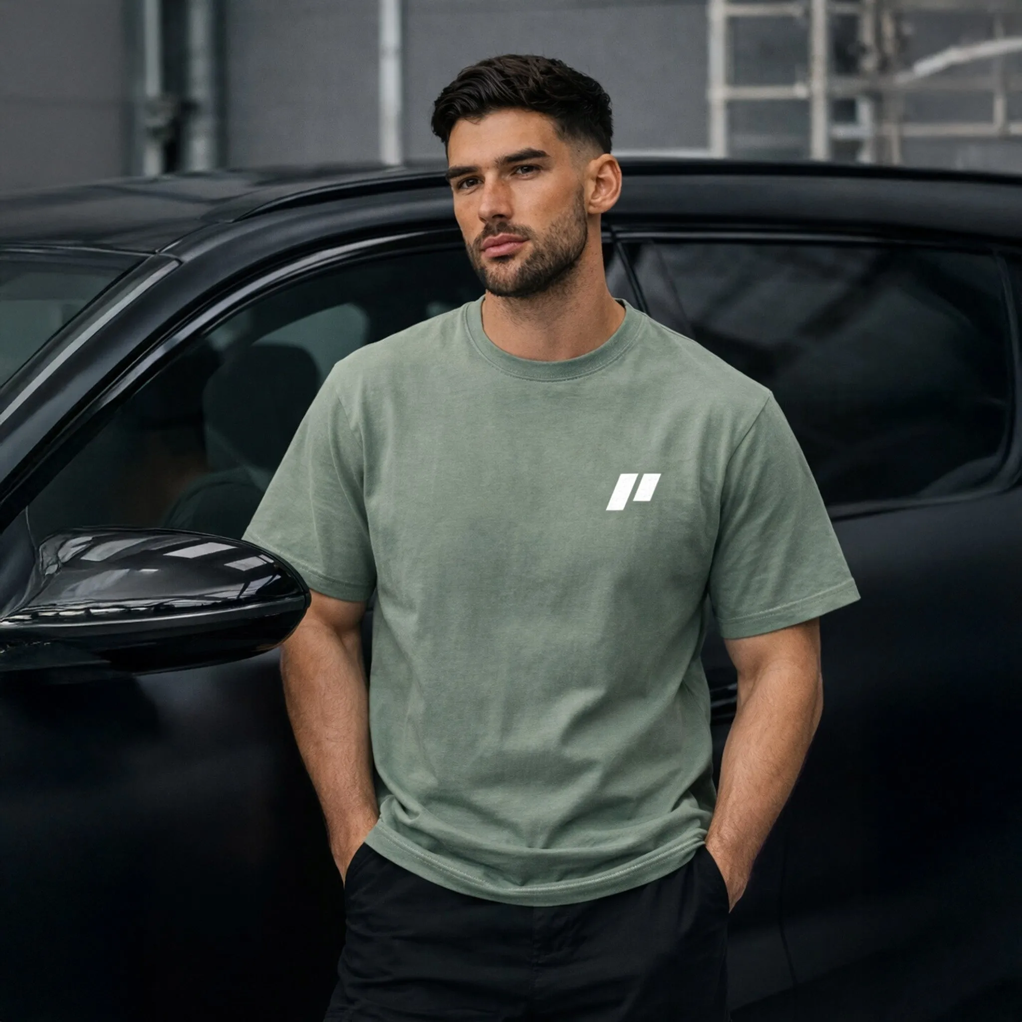 Tiger T-Shirt - Moss Green sold by Piloti Driving Shoes product image thumbnail 3