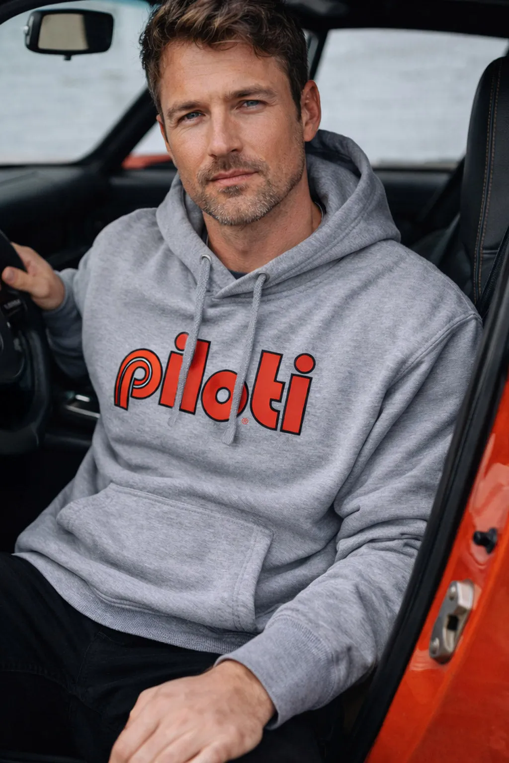 Retro Classic Hoodie - Carbon Grey sold by Piloti Driving Shoes product image thumbnail 3