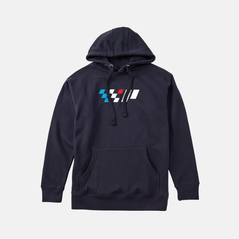 Checkered Hoodie - Navy sold by Piloti Driving Shoes