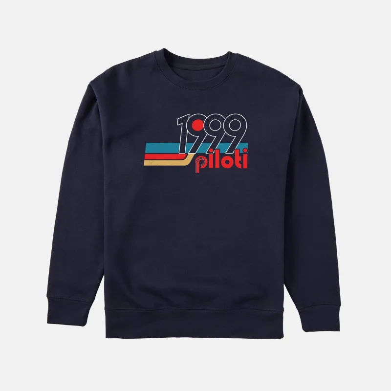Retro 1999 Crewneck - Navy sold by Piloti Driving Shoes