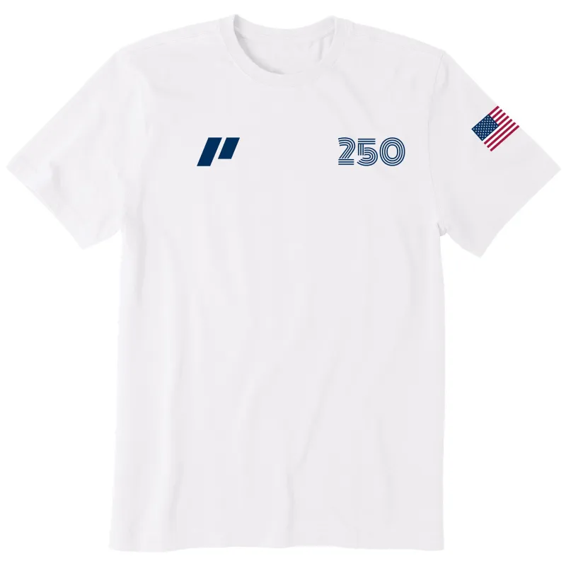 Men's Americana 250 T-Shirt - White made by Piloti Driving Shoes