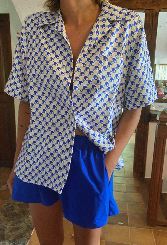 Hester Shirt Klein Blue made by Ciao Lucia