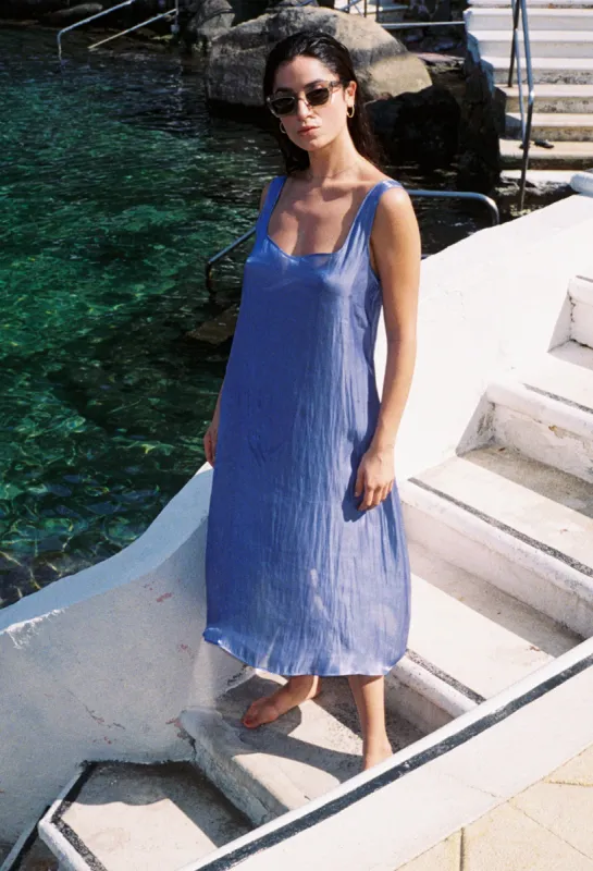 Florentina Dress Sea Metallic sold by Ciao Lucia