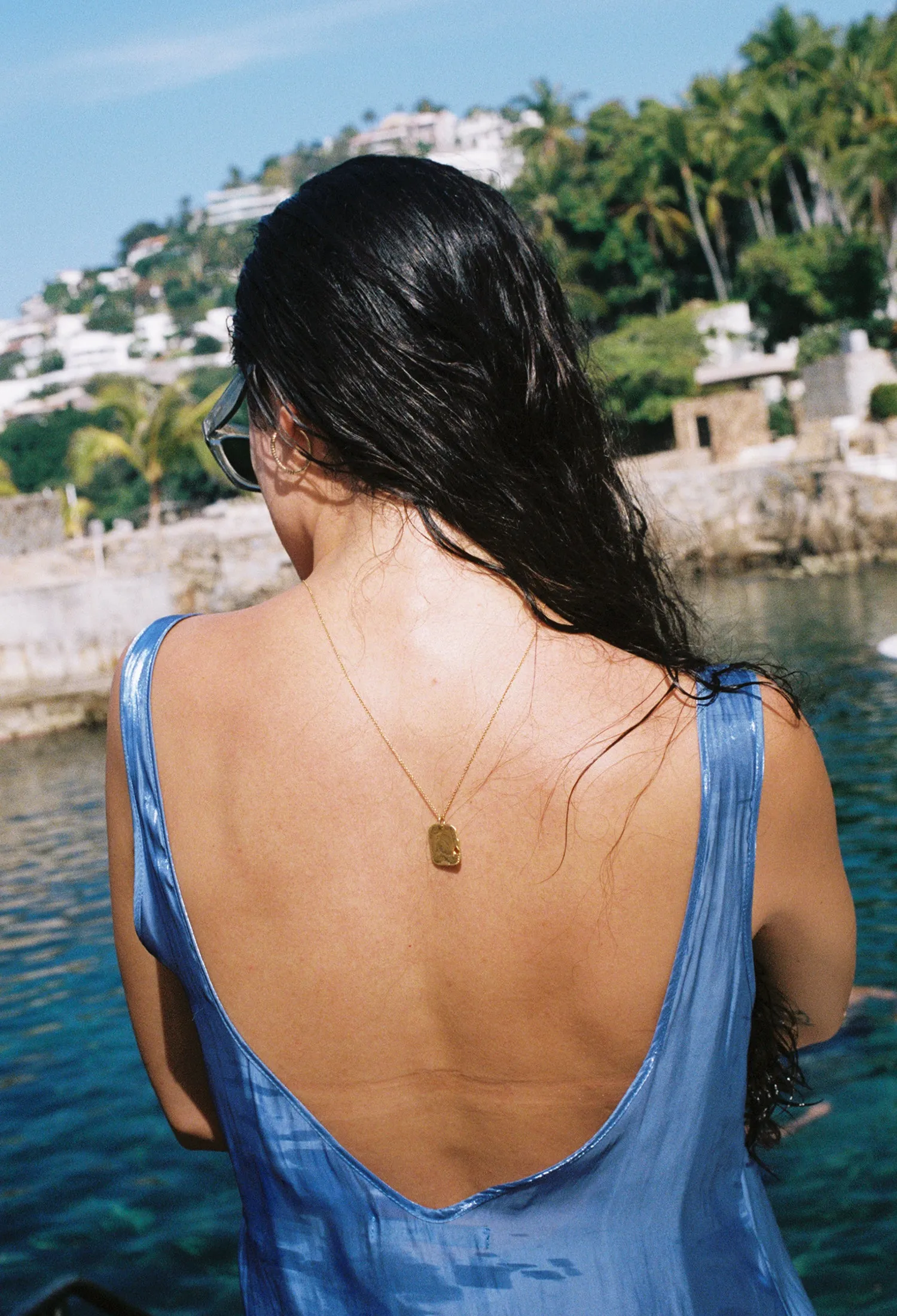 Florentina Dress Sea Metallic sold by Ciao Lucia product image thumbnail 5