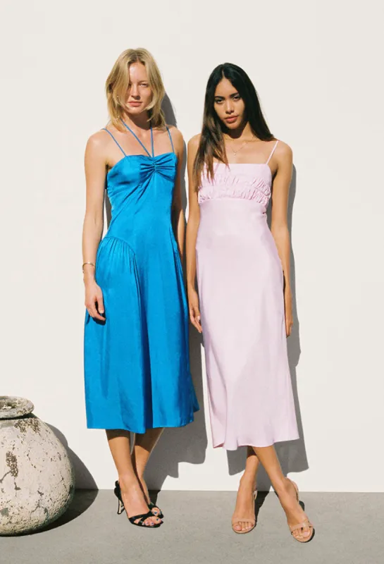 Aurora Dress Lapis Sustainable sold by Ciao Lucia