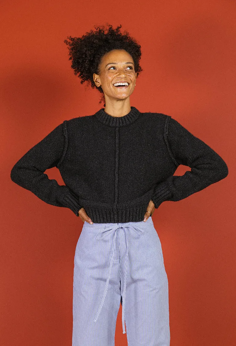 Anete Sweater Cashmere Charcoal sold by Ciao Lucia product image thumbnail 2