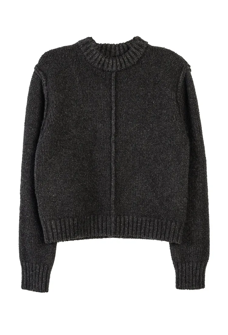 Anete Sweater Cashmere Charcoal sold by Ciao Lucia product image thumbnail 3