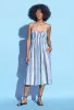 Gabriela Dress Crinkle Stripe Cotton sold by Ciao Lucia