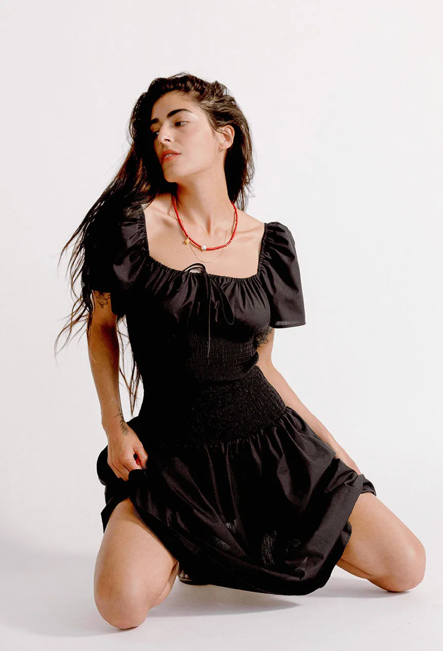 Chiara Dress Black Cotton sold by Ciao Lucia product image thumbnail 2