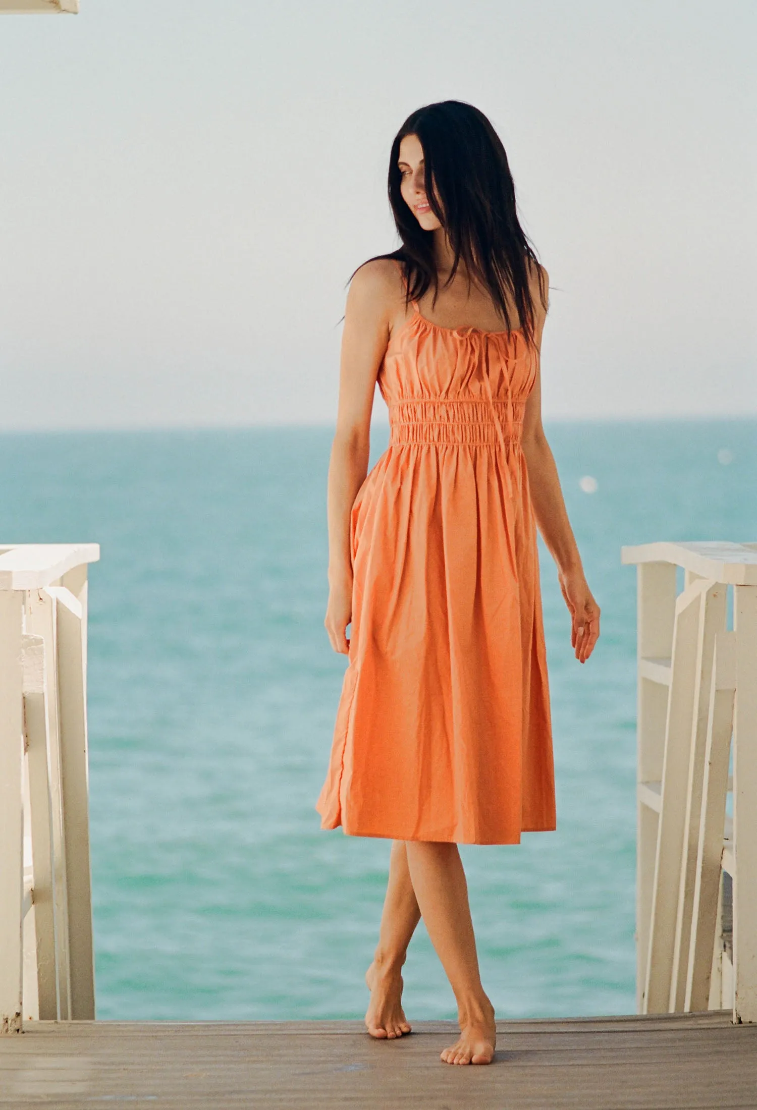 Gabriela Dress Apricot sold by Ciao Lucia