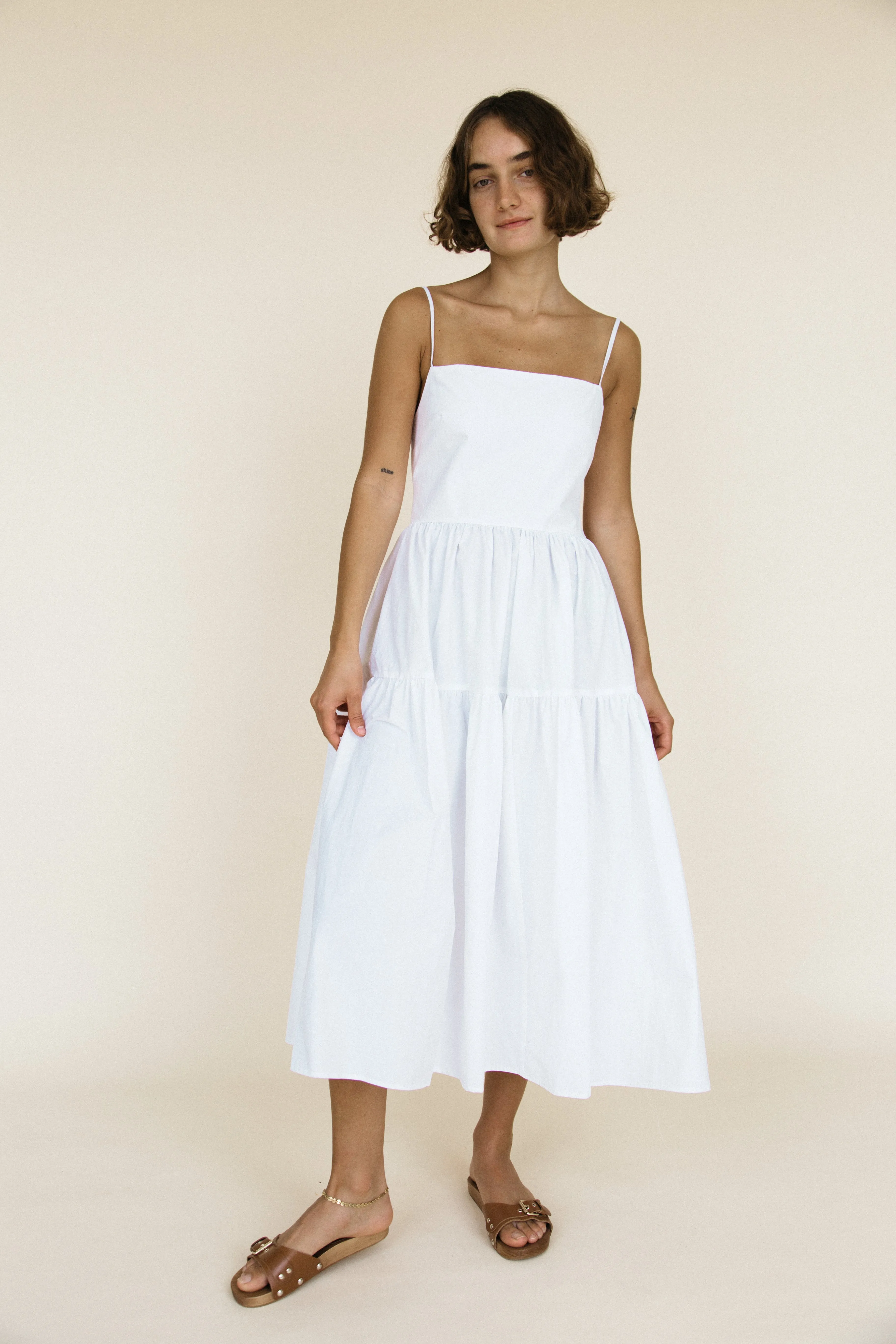 Gioia Dress White Washed Cotton sold by Ciao Lucia product image thumbnail 3