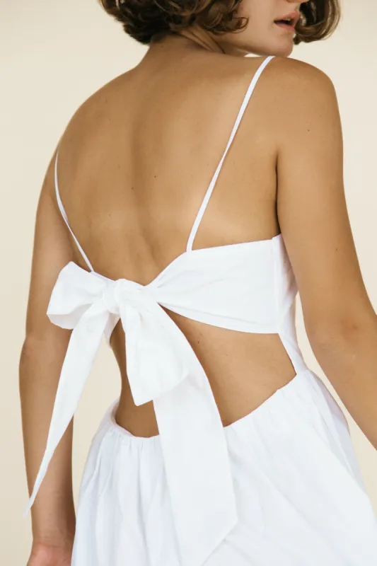 Gioia Dress White Washed Cotton sold by Ciao Lucia