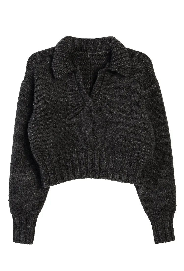 Venezia Polo Cashmere Charcoal sold by Ciao Lucia product image thumbnail 3