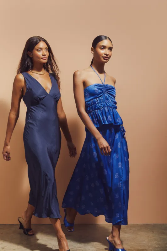 Tacci Skirt Deep Blue sold by Ciao Lucia