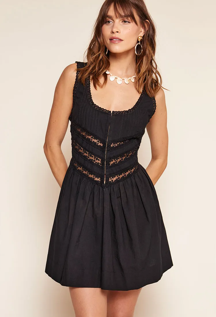Rixo x Ciao Lucia Bonita Dress Black | Parallel