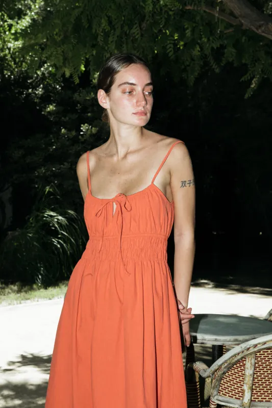 Gabriela Dress Terracotta sold by Ciao Lucia