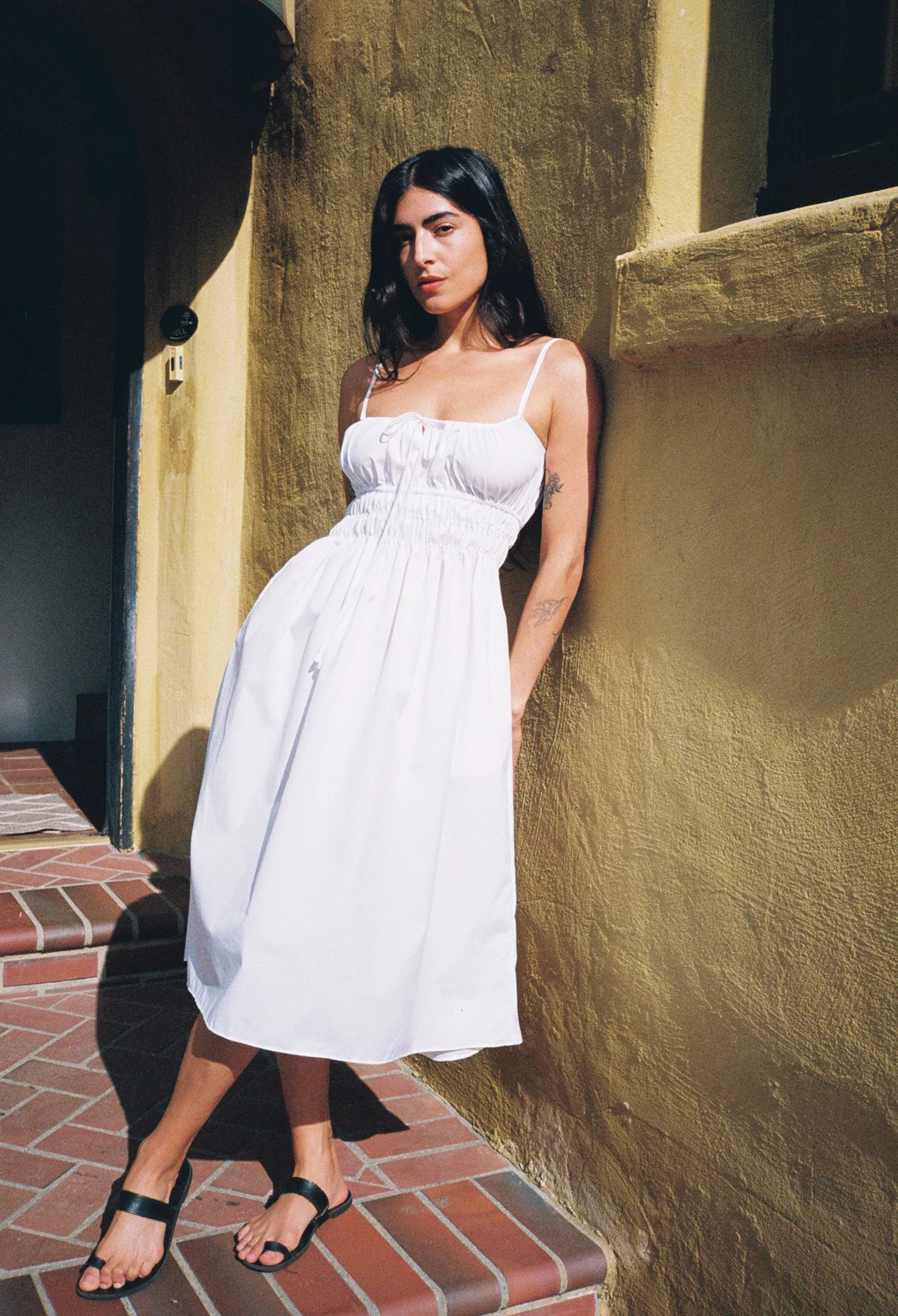 Gabriela Washed Cotton White Dress sold by Ciao Lucia product image thumbnail 2