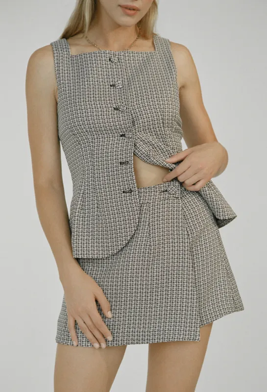 Amira Top Tweed sold by Ciao Lucia