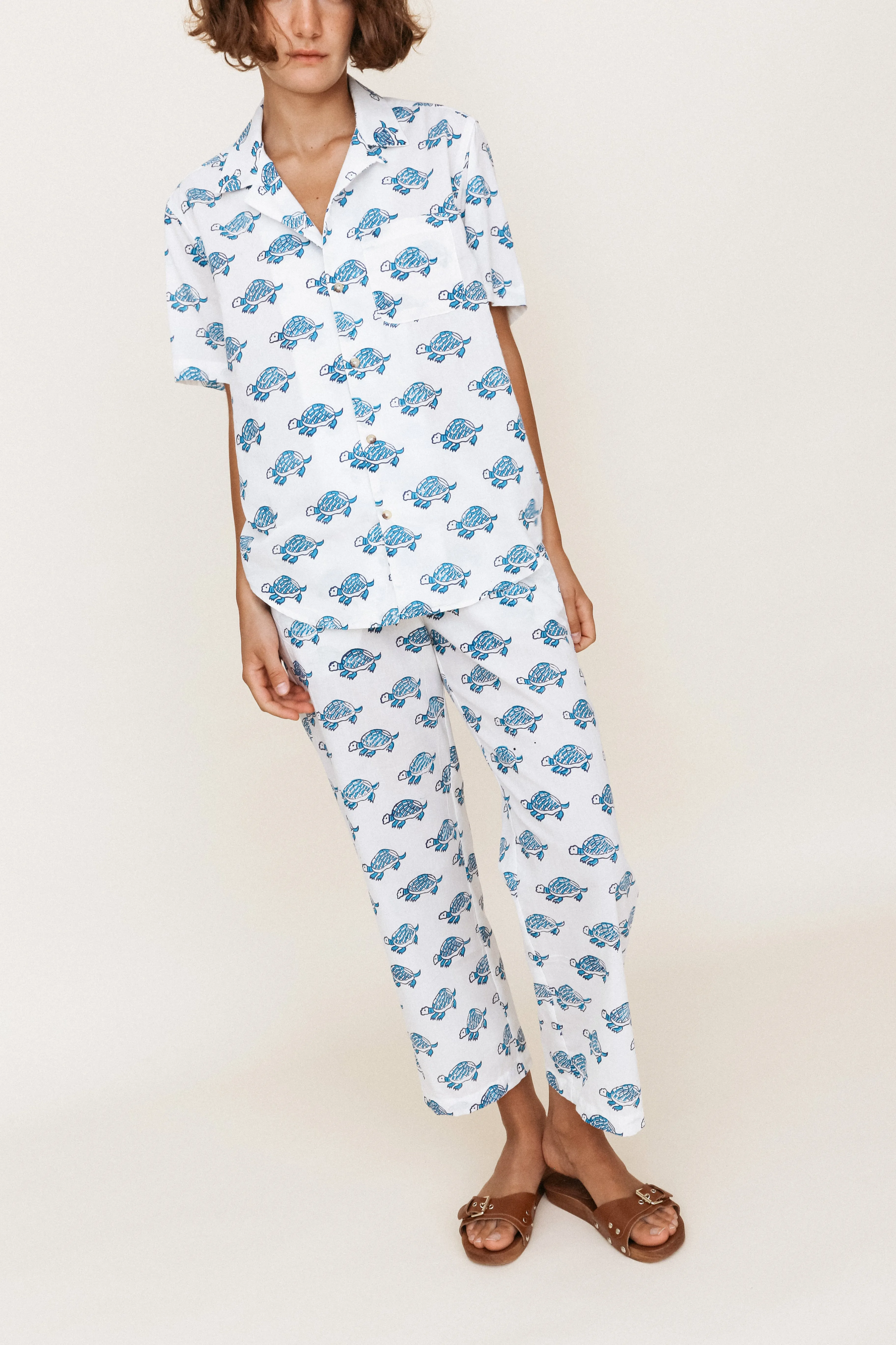 Pietro Pant Turtle Block Print sold by Ciao Lucia product image thumbnail 3