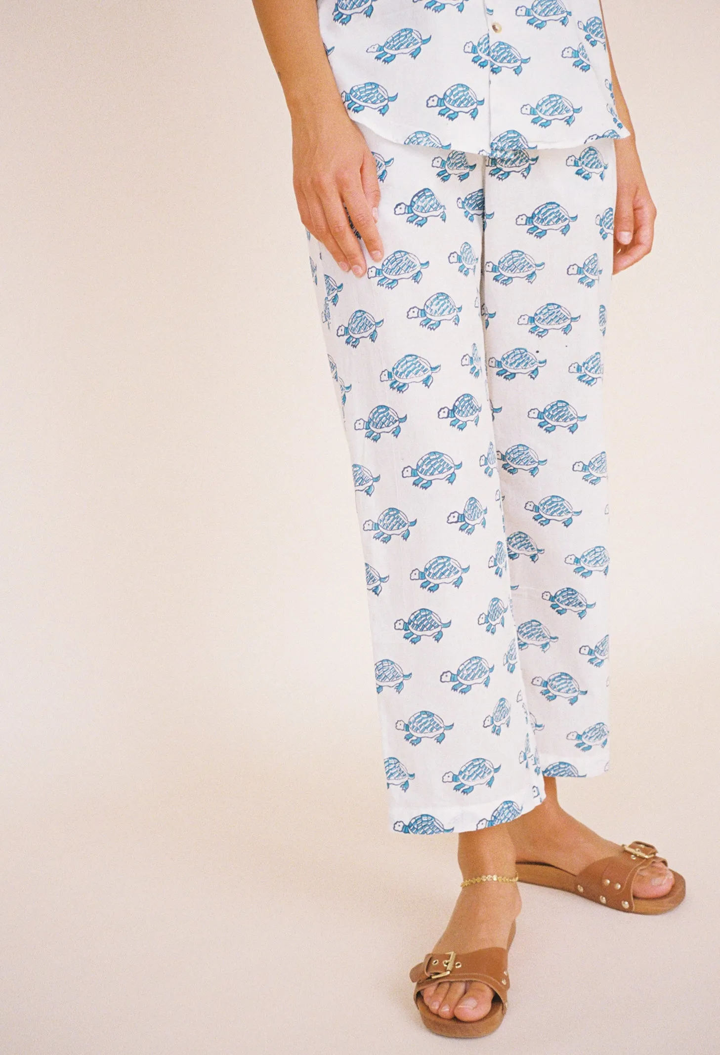 Pietro Pant Turtle Block Print sold by Ciao Lucia product image thumbnail 2