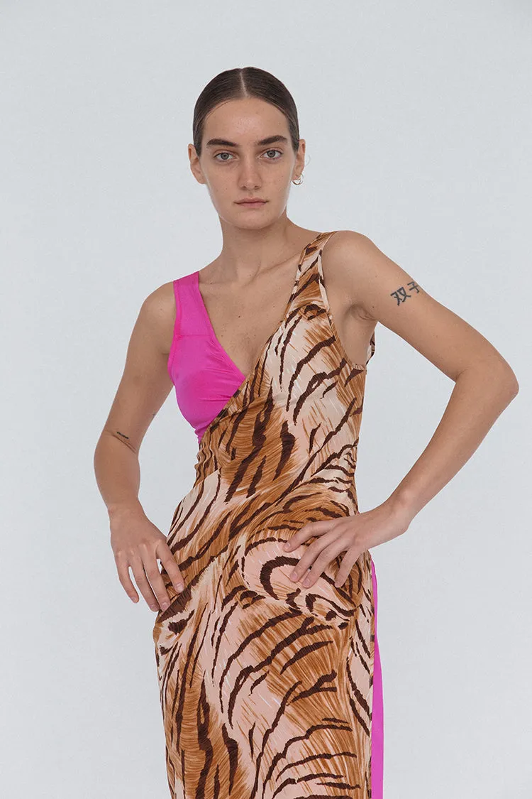 Marguerita Dress Tiger/Fuchsia sold by Ciao Lucia product image thumbnail 3