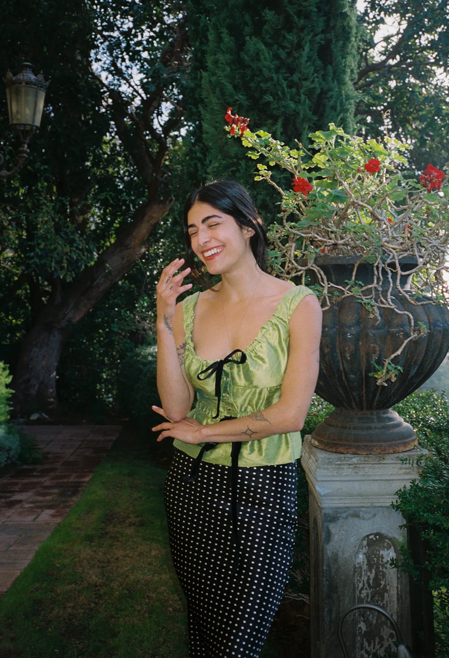 Ilaria Top Emerald Dupioni sold by Ciao Lucia