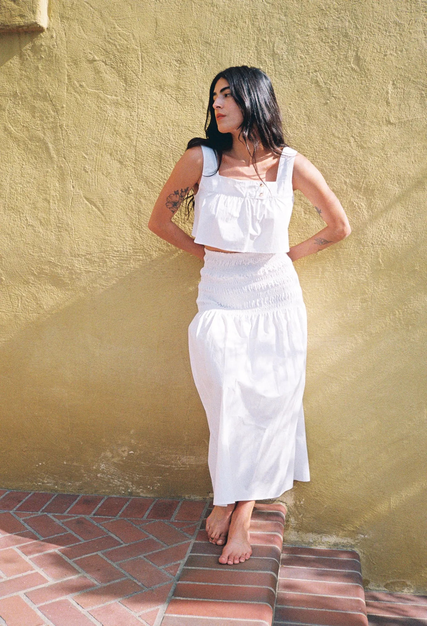 Eva Top White Cotton sold by Ciao Lucia product image thumbnail 3