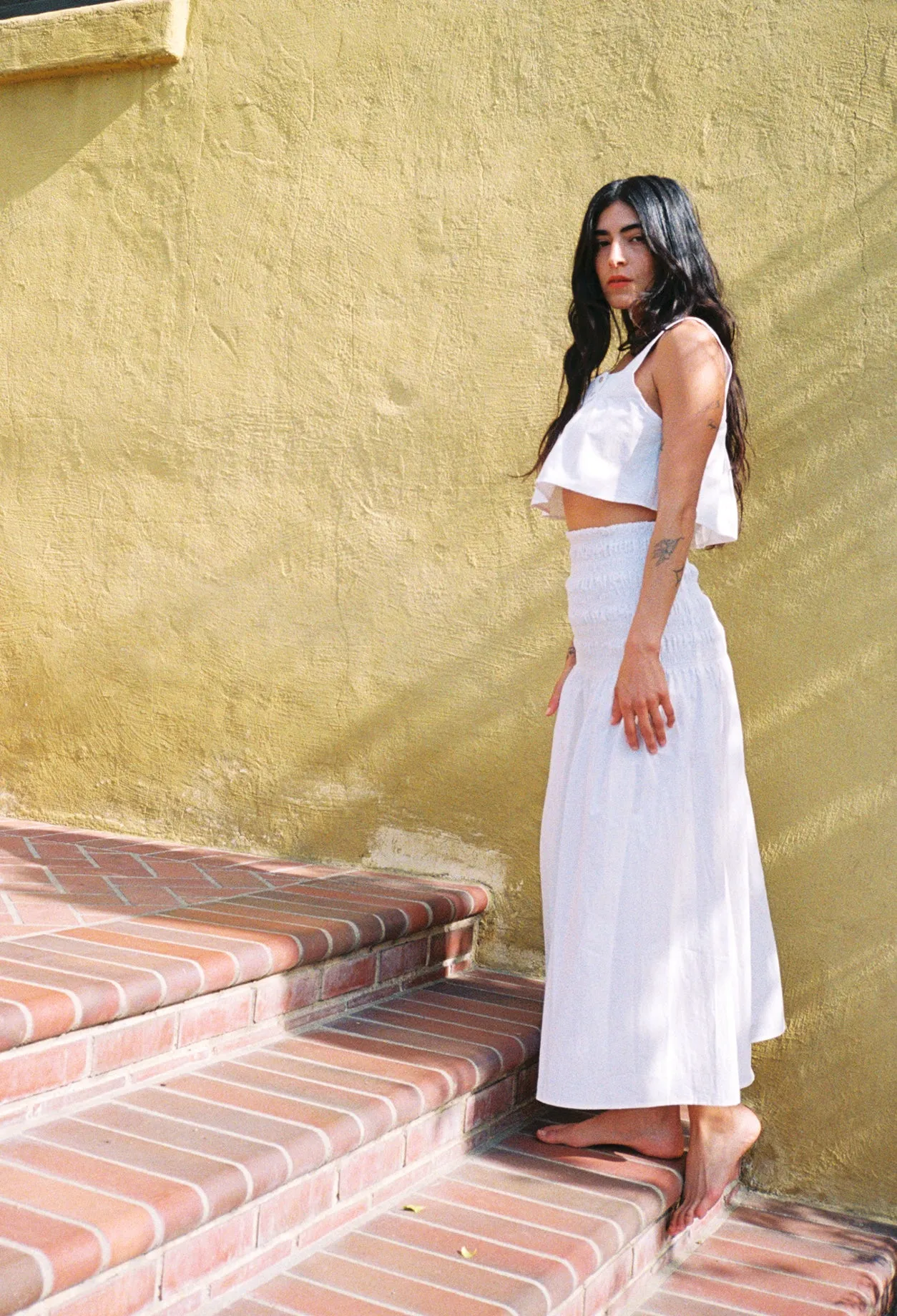 Eva Top White Cotton sold by Ciao Lucia product image thumbnail 4